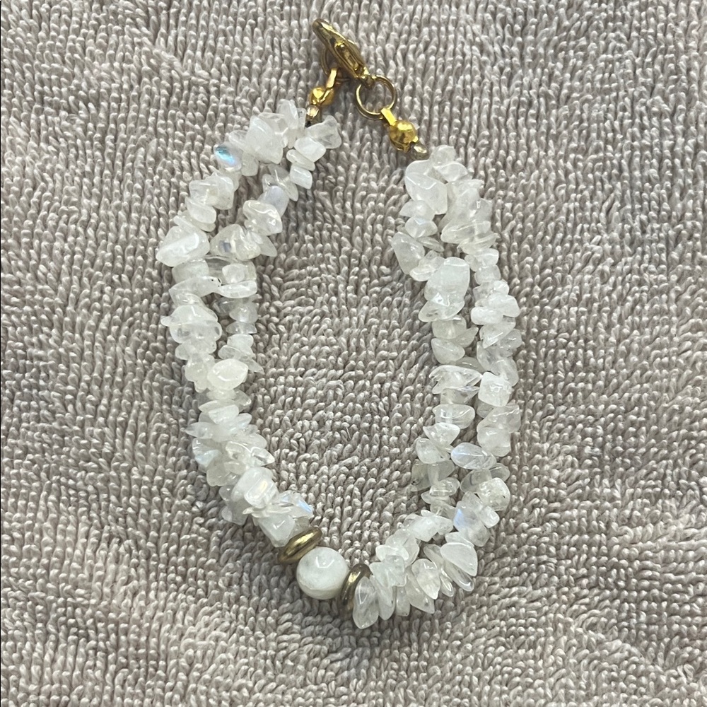 Elegant White Stone Bracelet